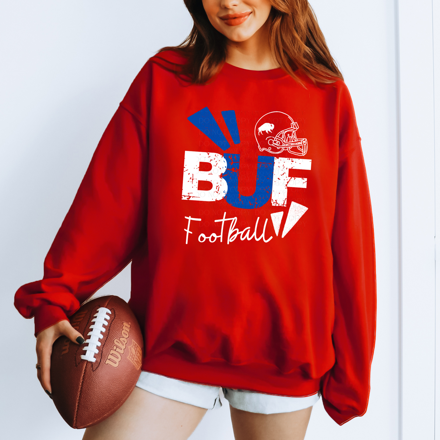 BUF Football Crewneck Sweatshirt