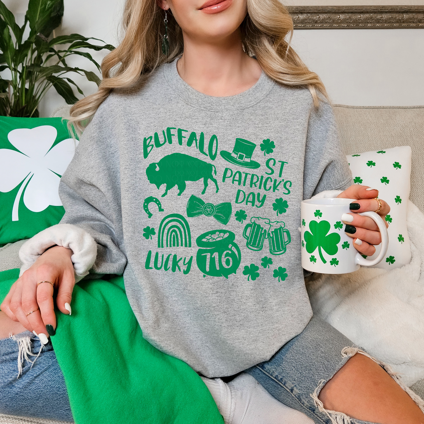 St. Patrick's Day Buffalo Things T-Shirt or Sweatshirt