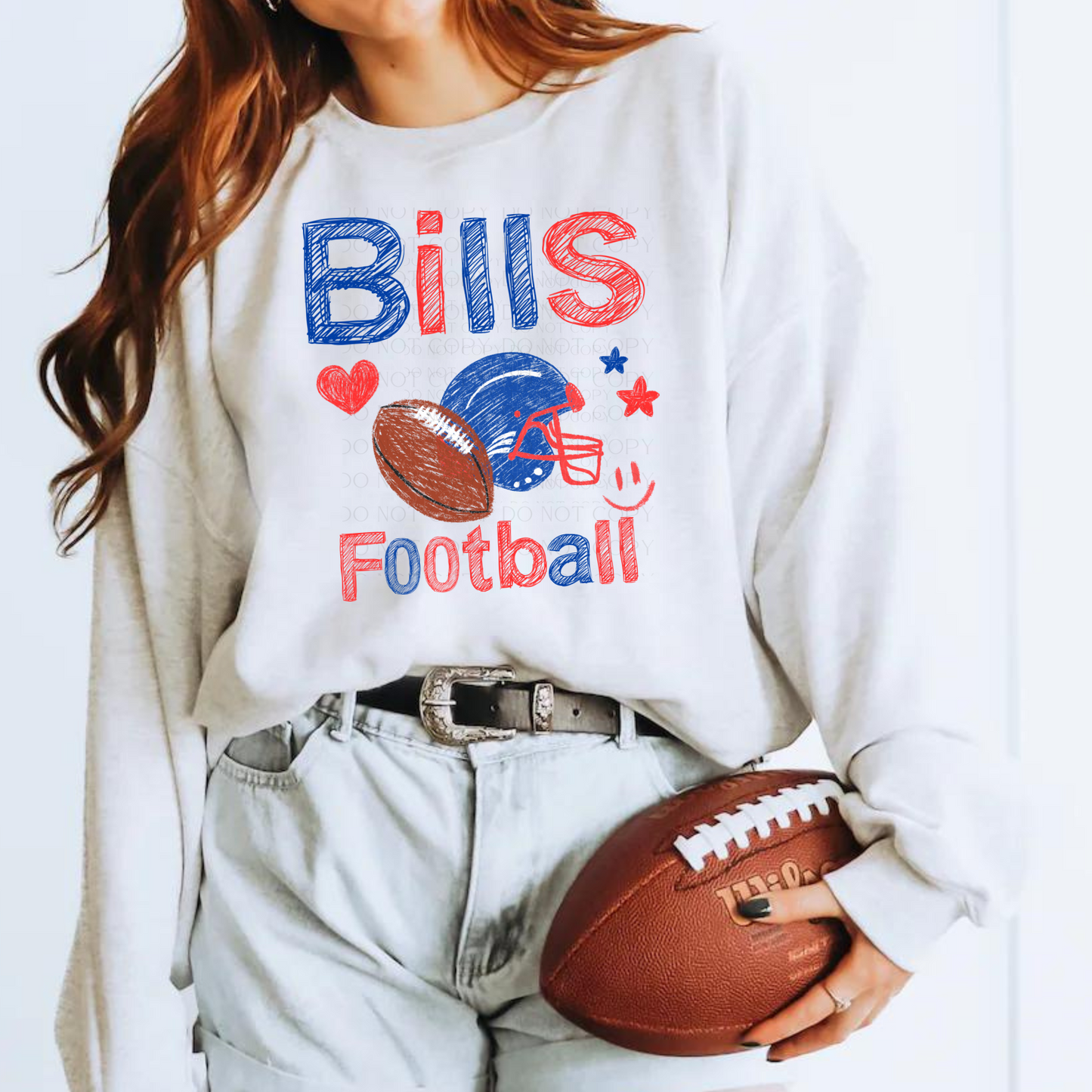 Bills Football Doodle Sweatshirt