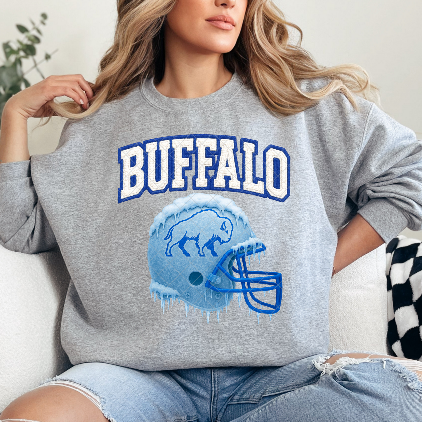 Iced Buffalo Helmet Sweatshirt