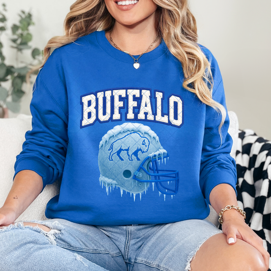 Iced Buffalo Helmet Sweatshirt