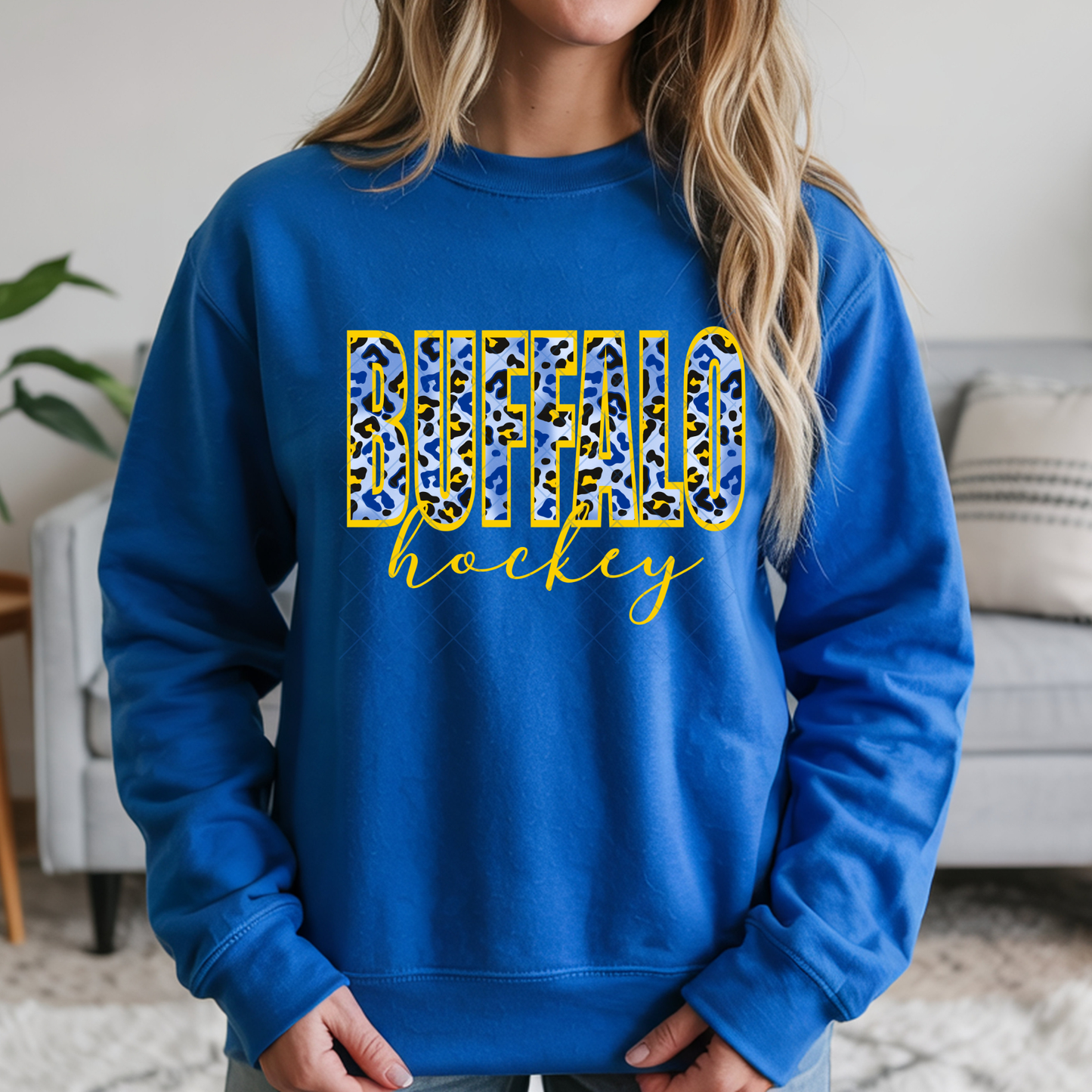 Buffalo Hockey Animal Print T-Shirt or Sweatshirt