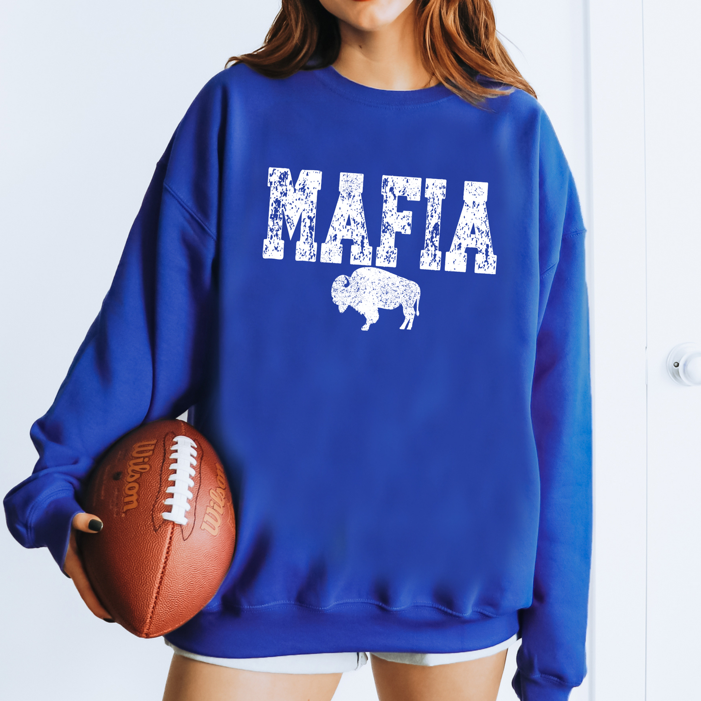 Mafia Distressed Buffalo Football T-Shirt, Sweatshirt or Hoodie