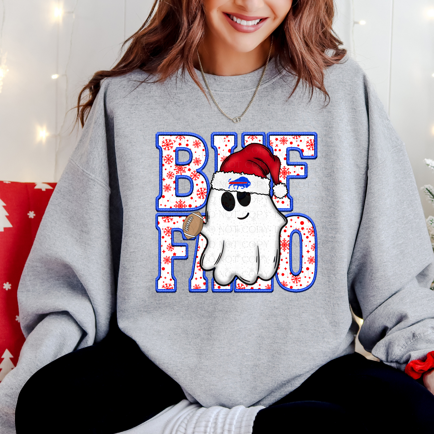 Buffalo Christmas Ghost T-Shirt or Sweatshirt