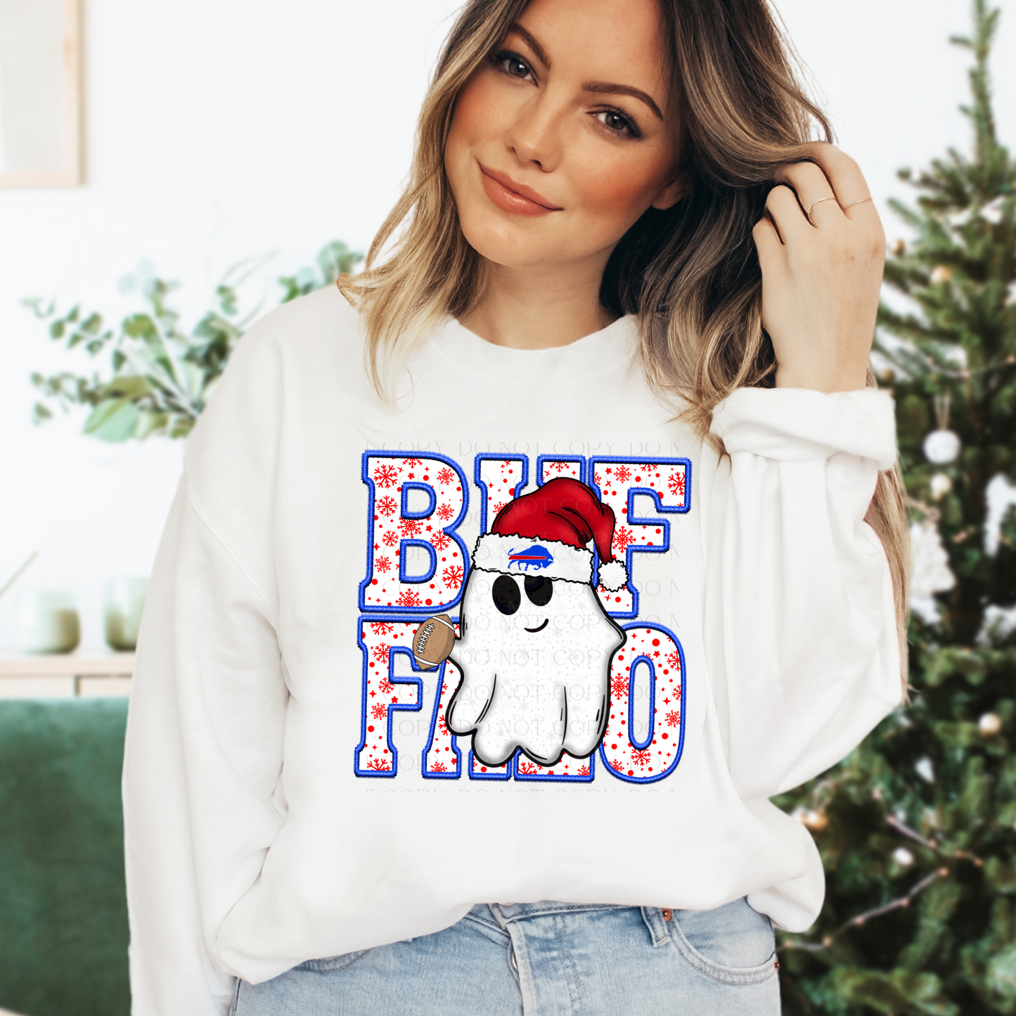 Buffalo Christmas Ghost T-Shirt or Sweatshirt