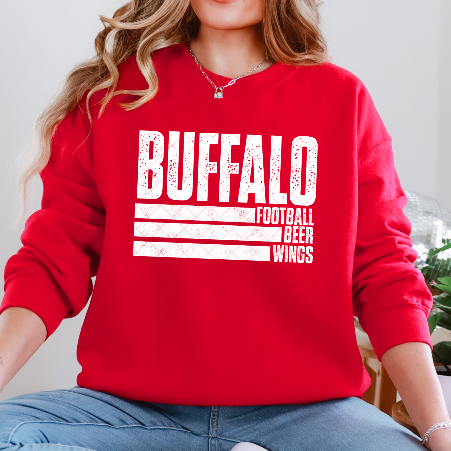 Buffalo Football Beer Wings T-shirt or Sweatshirt