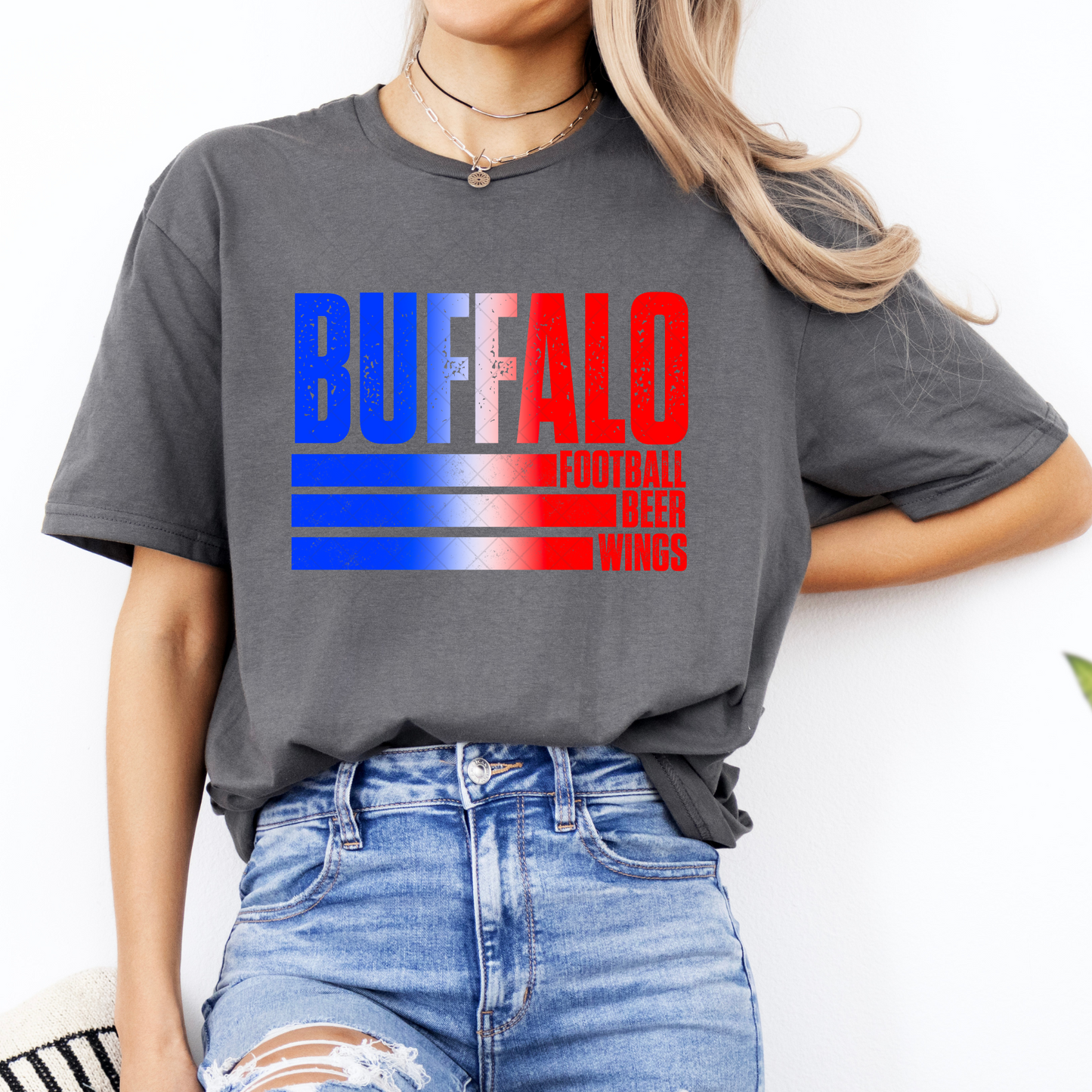 Buffalo Football Beer Wings T-shirt or Sweatshirt
