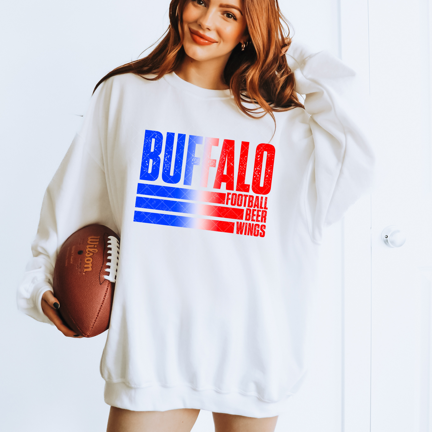 Buffalo Football Beer Wings T-shirt or Sweatshirt