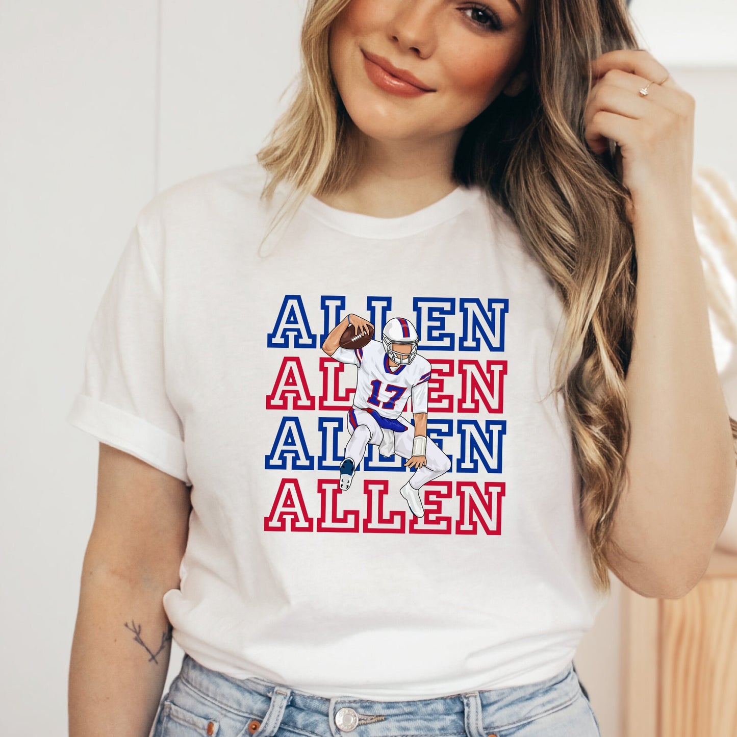 Allen Jumping Buffalo Football T-Shirt or Sweatshirt