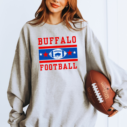 Buffalo Football Stripe Josh, Run Sweatshirt