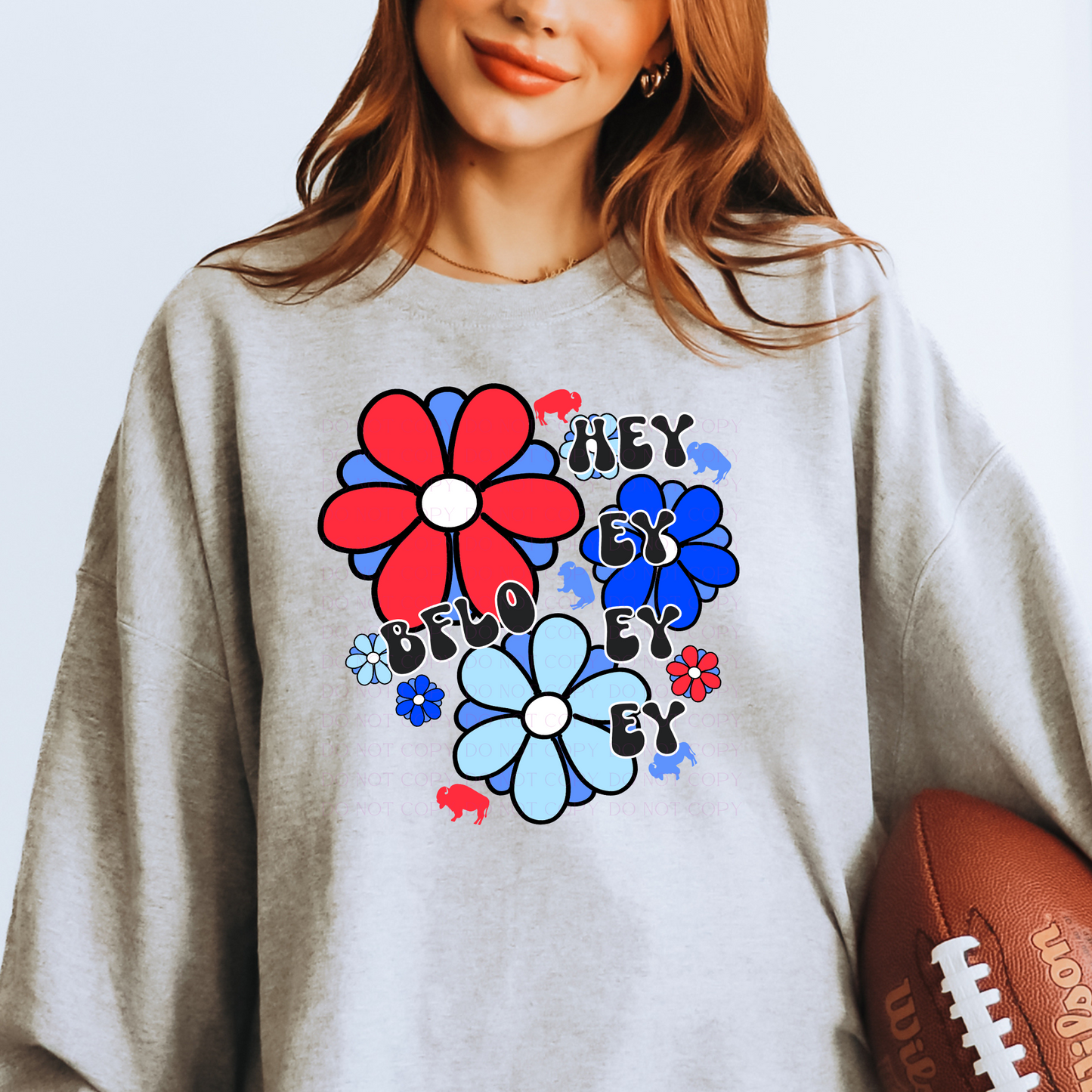 Hey Ey Bflo Flowers T-shirt or Sweatshirt