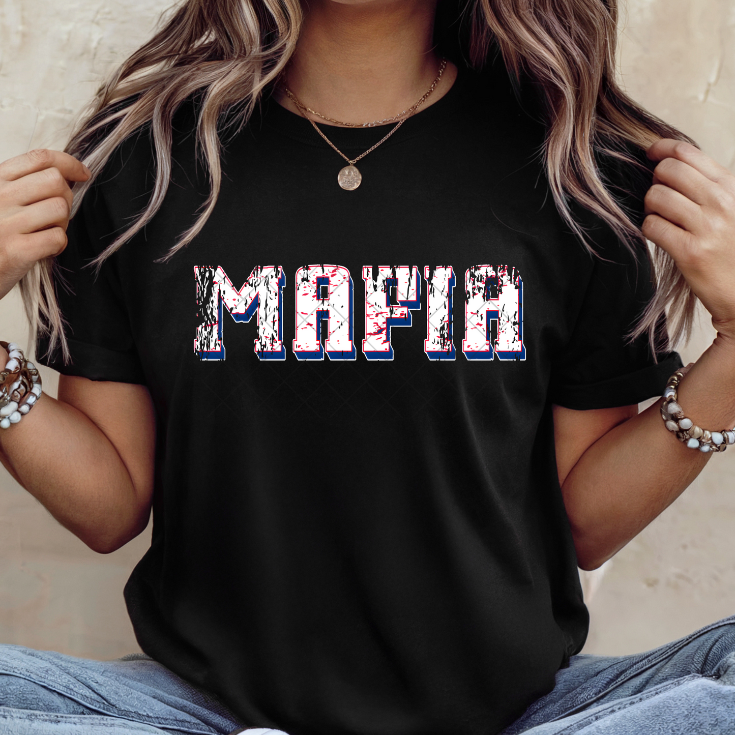 Mafia Distressed T-Shirt or Sweatshirt