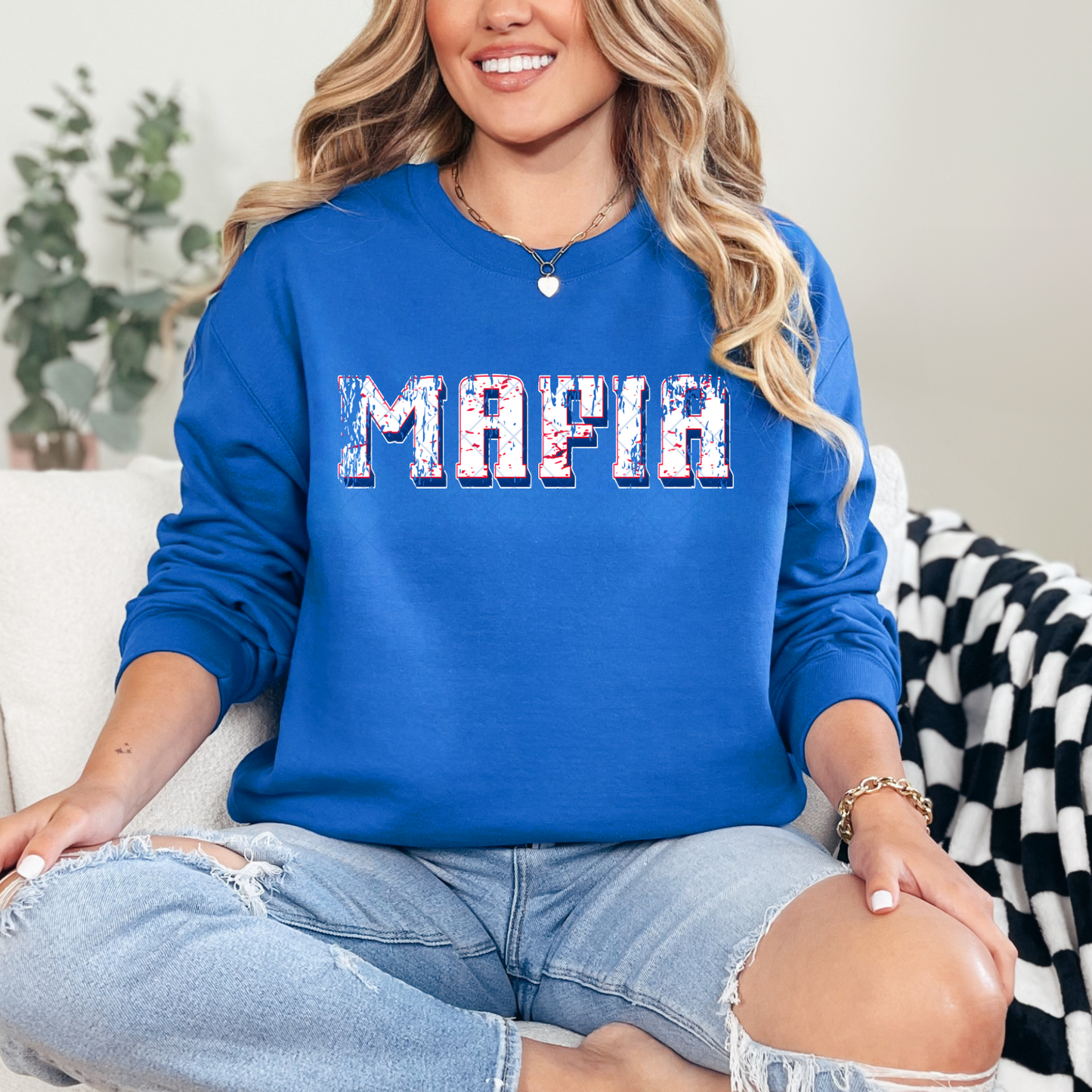 Mafia Distressed T-Shirt or Sweatshirt