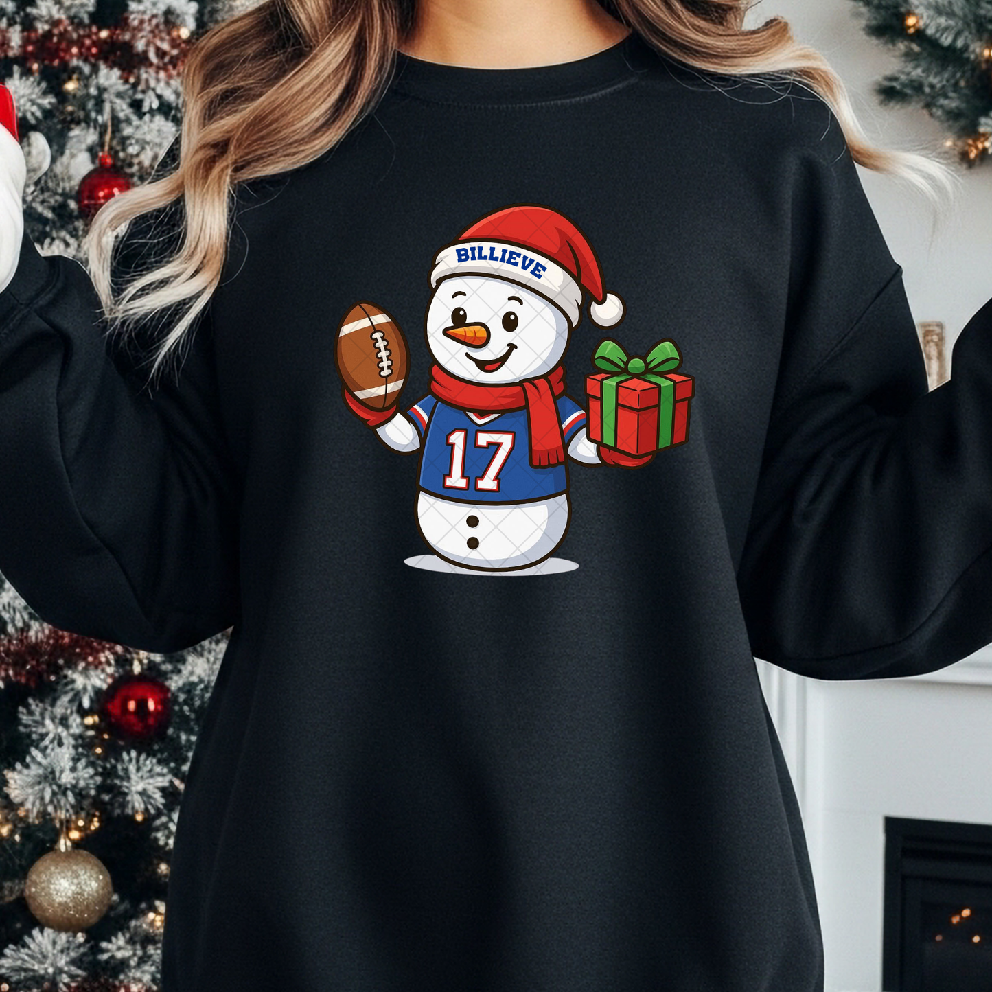 Cute Buffalo Snowman Sweatshirt