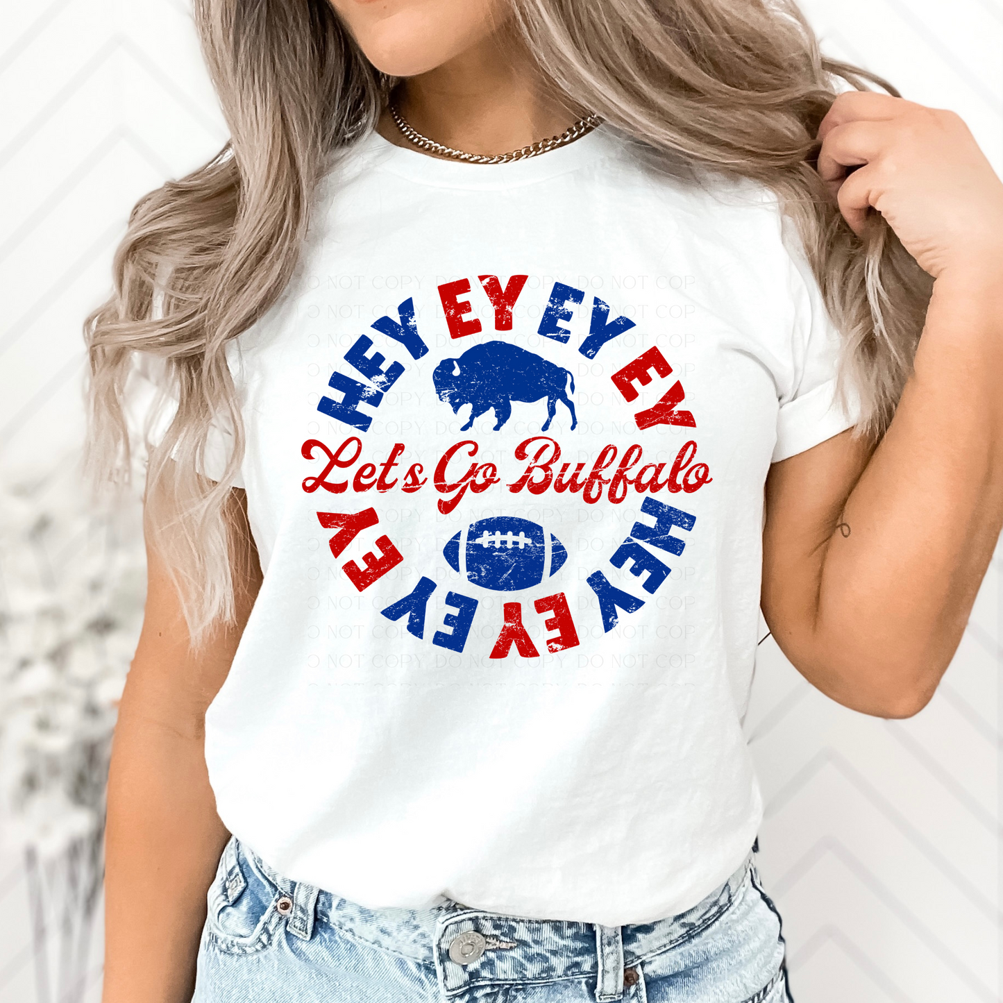 Hey Ey Ey Ey Let's Go Buffalo Round T-shirt or Sweatshirt