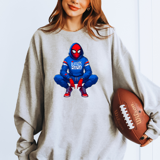 Spidey Buffalo Football Super Hero T-shirt or Sweatshirt