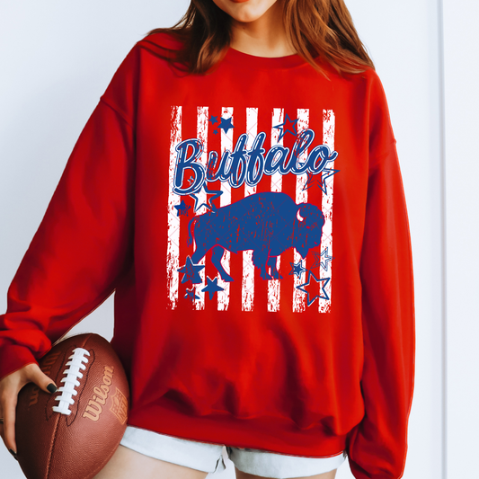 Buffalo Stripes T-Shirt, Sweatshirt, or Hoodie