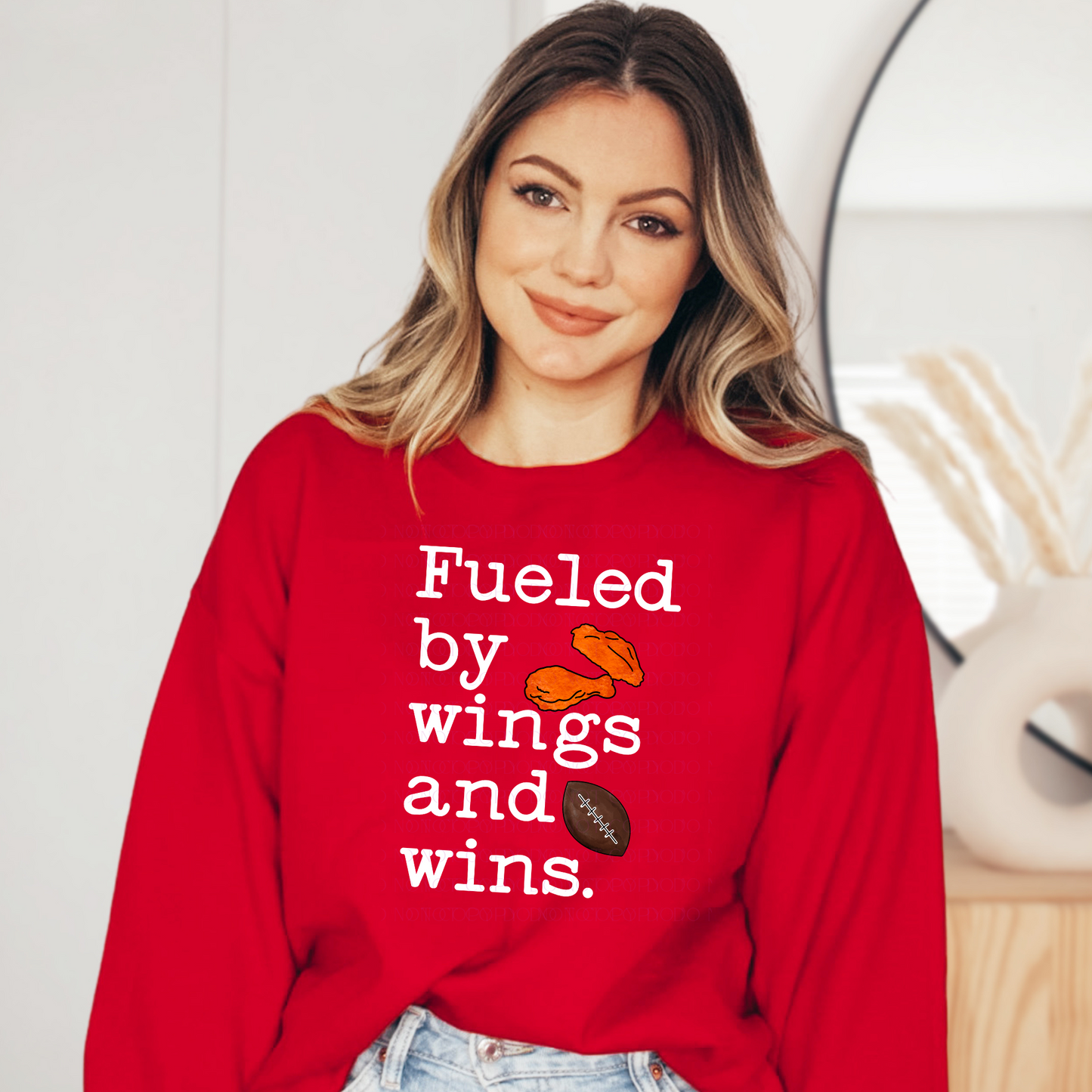 Fueled by Wings and Wins Buffalo T-shirt or Sweatshirt