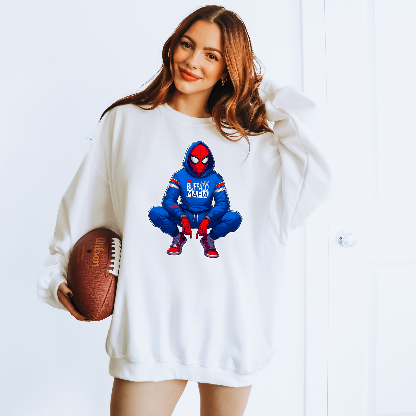 Spidey Buffalo Football Super Hero T-shirt or Sweatshirt