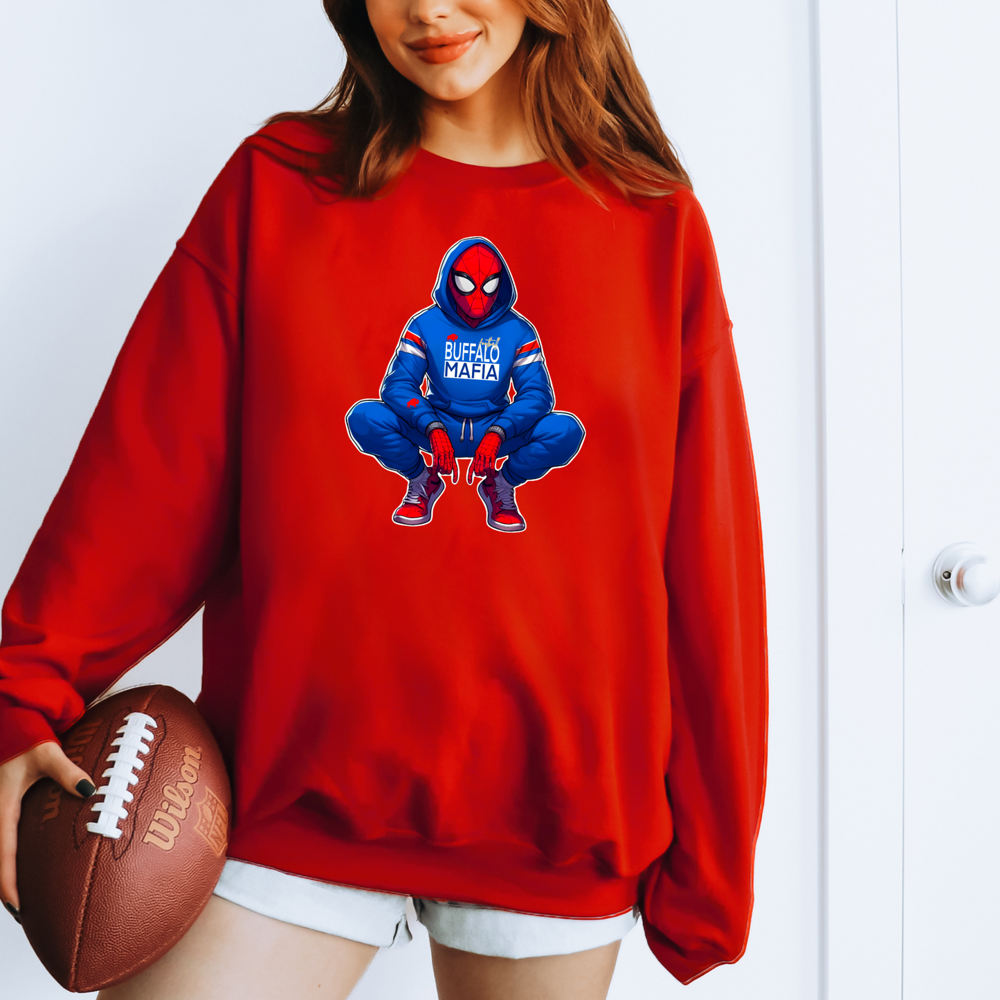 Spidey Buffalo Football Super Hero T-shirt or Sweatshirt