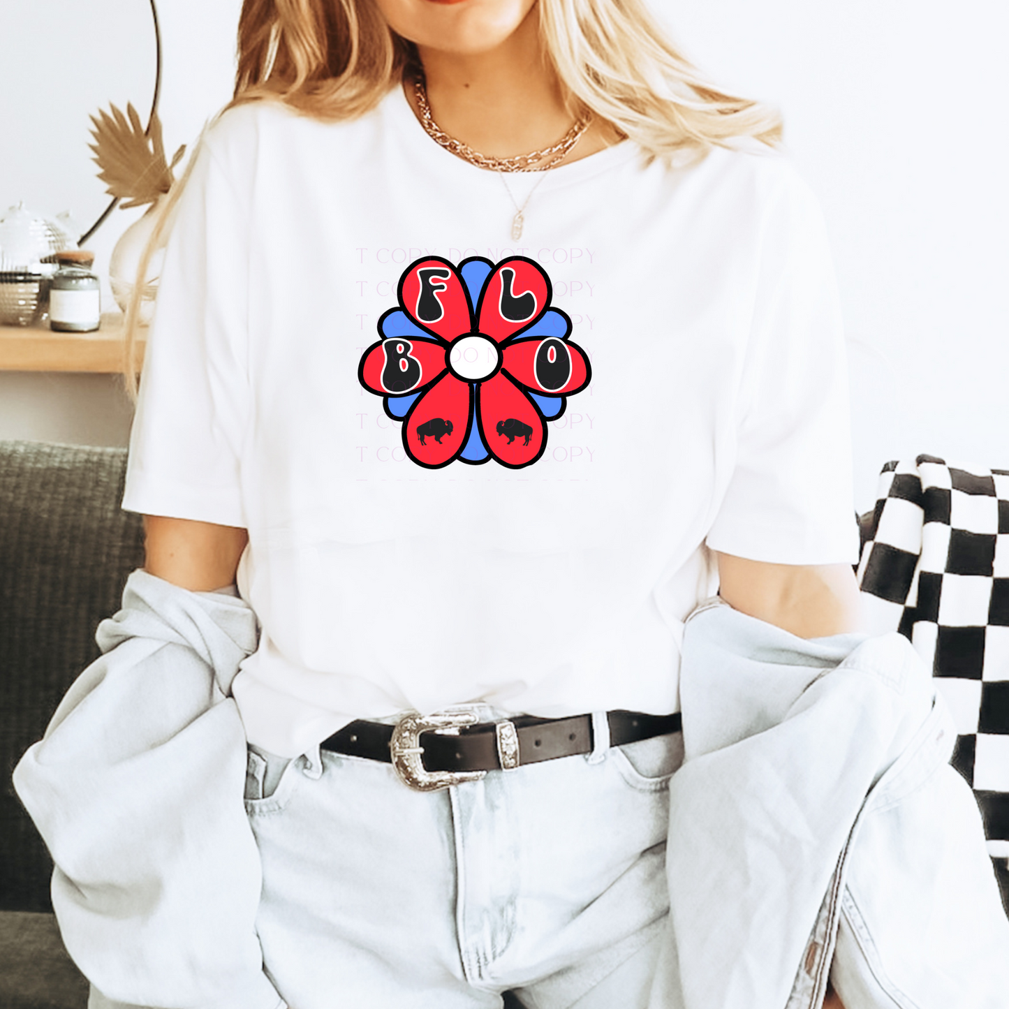 Bflo Flower T-shirt or Sweatshirt