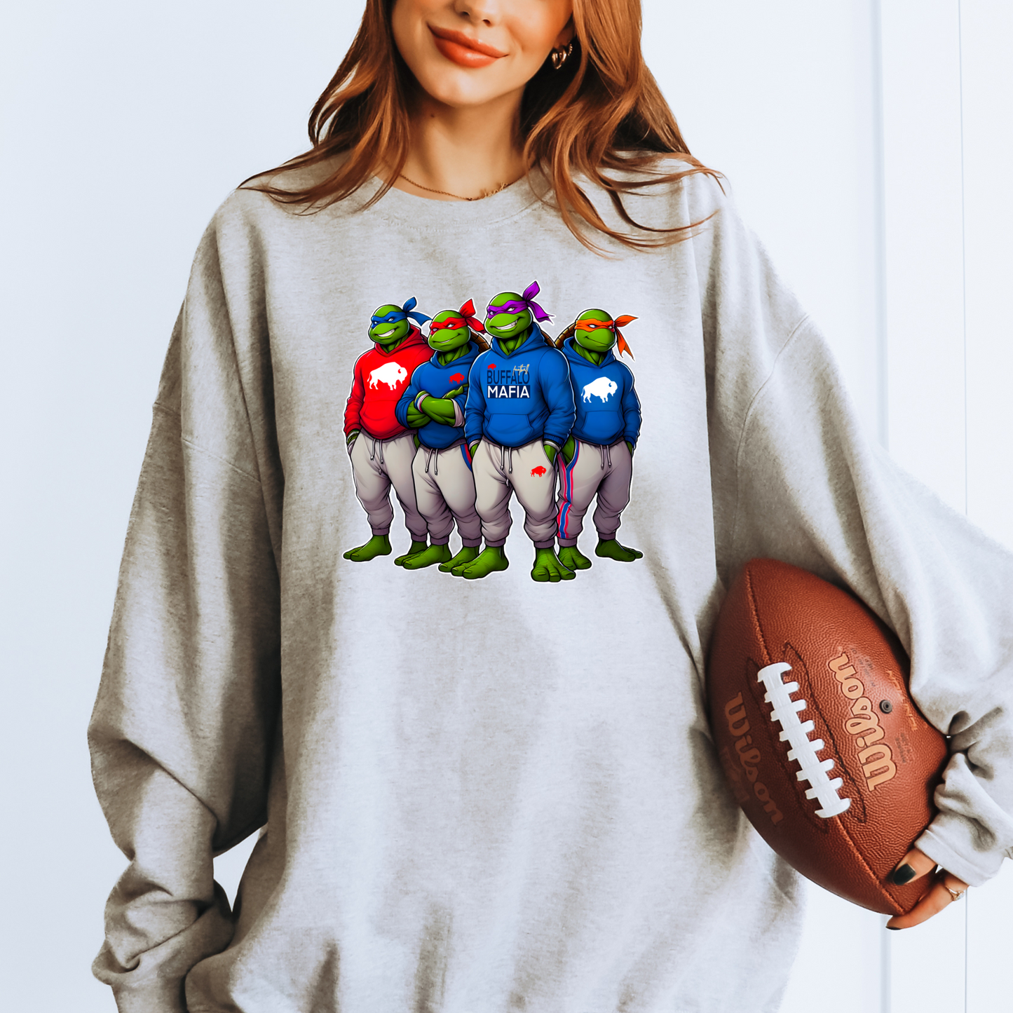 Turtles Buffalo Football Ninja T-shirt or Sweatshirt