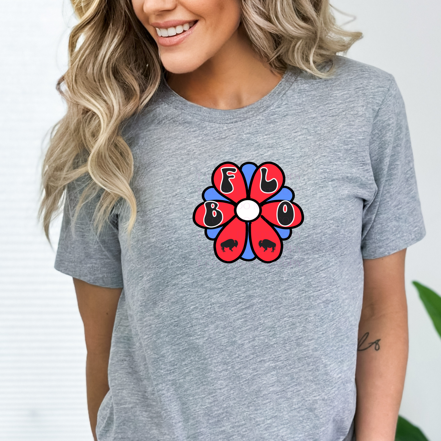 Bflo Flower T-shirt or Sweatshirt