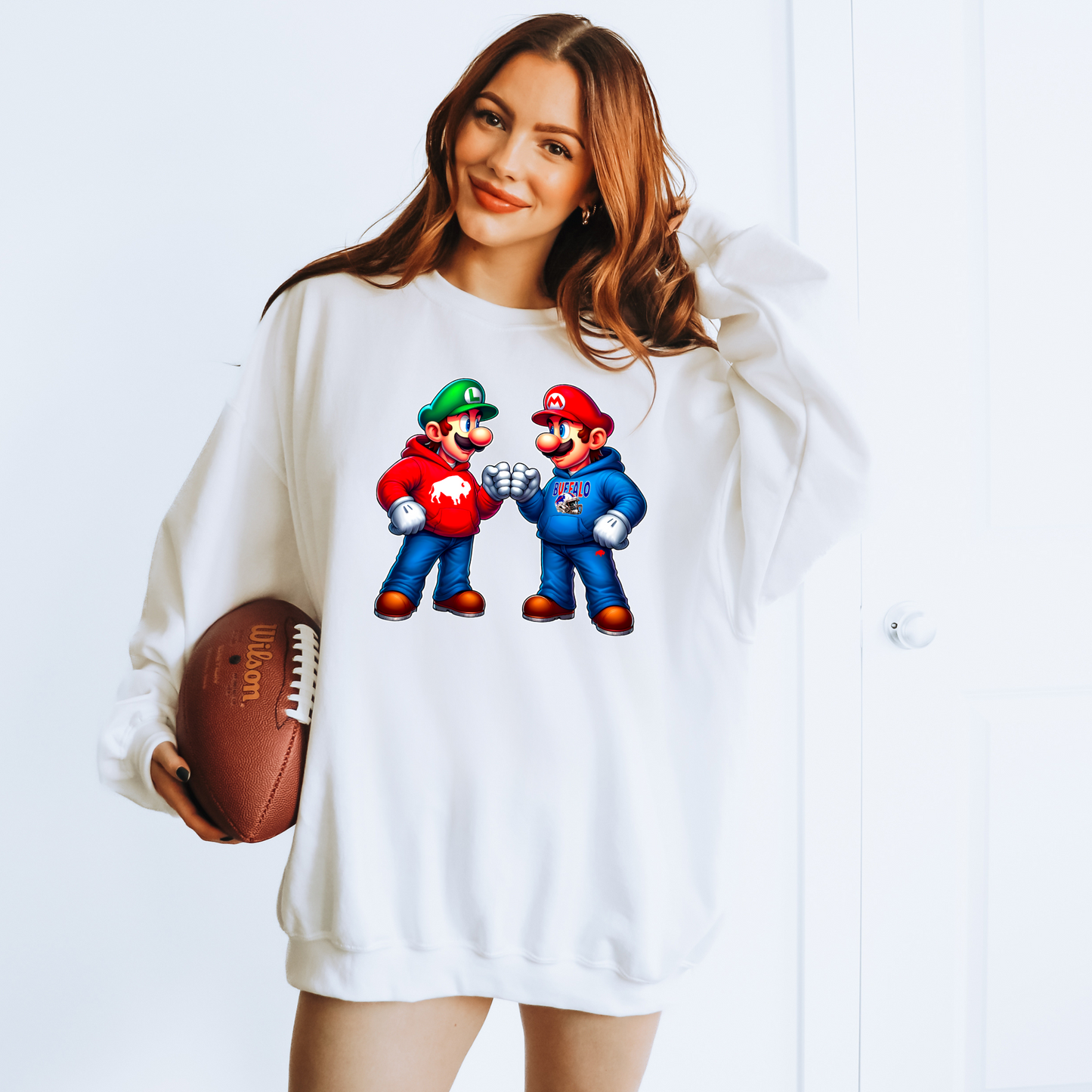 Mario Buffalo Football Brothers T-shirt or Sweatshirt