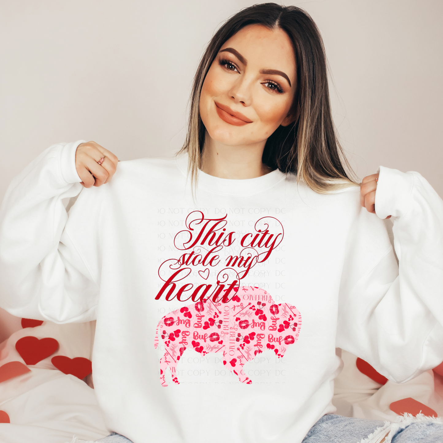 This City Stole My Heart Buffalo Valentine Sweatshirt