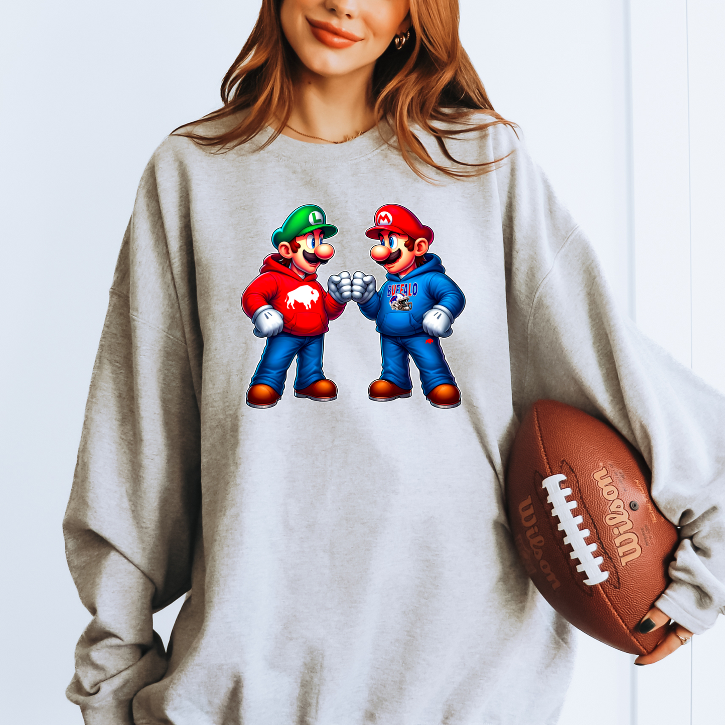 Mario Buffalo Football Brothers T-shirt or Sweatshirt