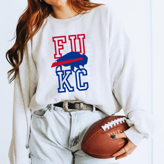 FU KC Stacked Buffalo Crewneck Sweatshirt