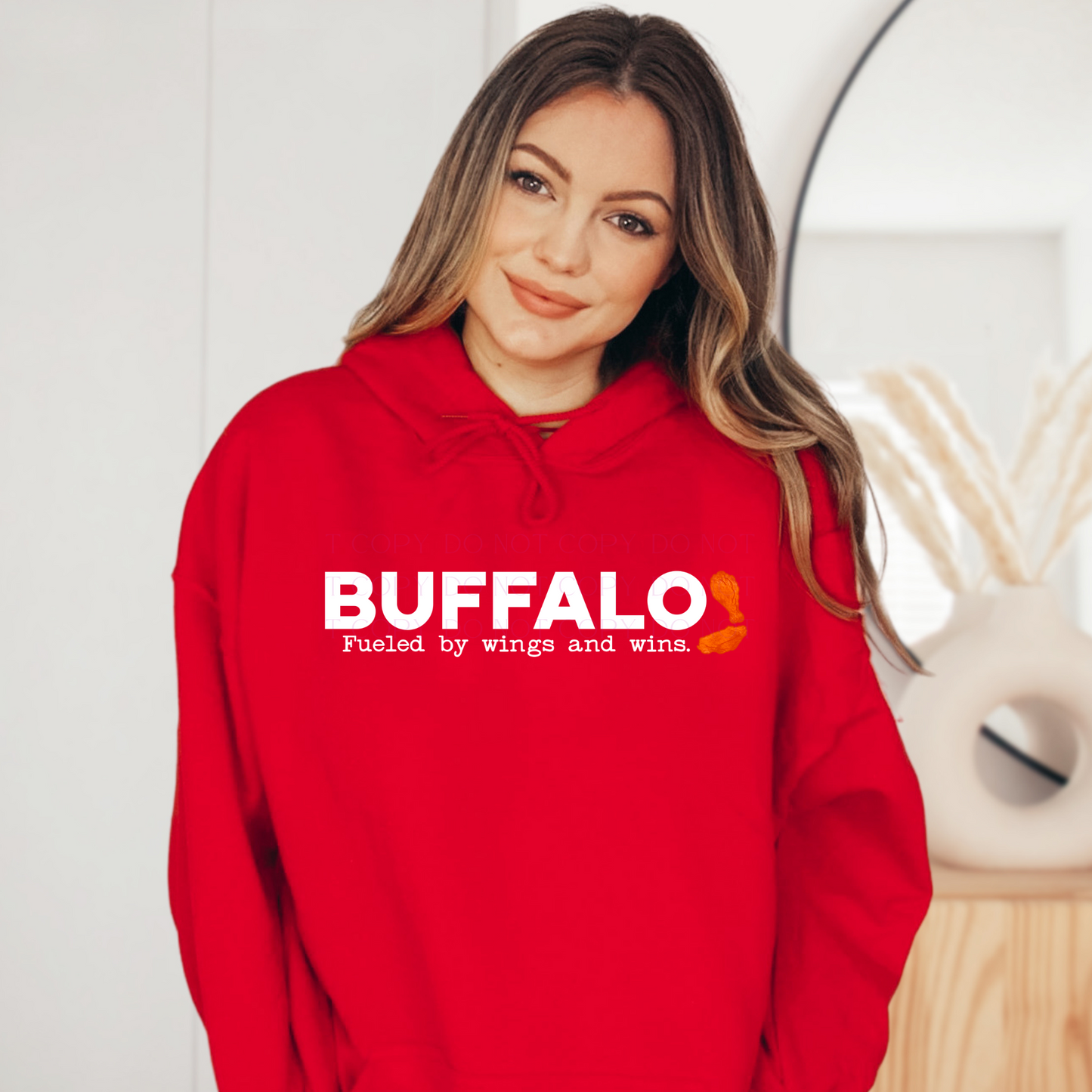 Buffalo Fueled By Wing and Wins T-shirt or Sweatshirt