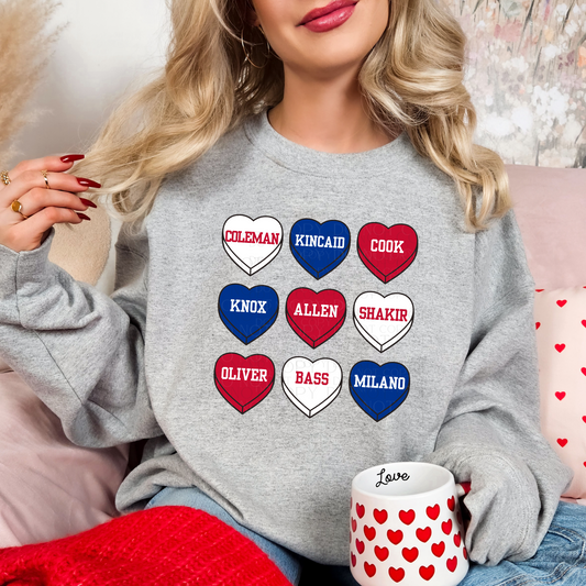 Buffalo Players Conversation Hearts Sweatshirt