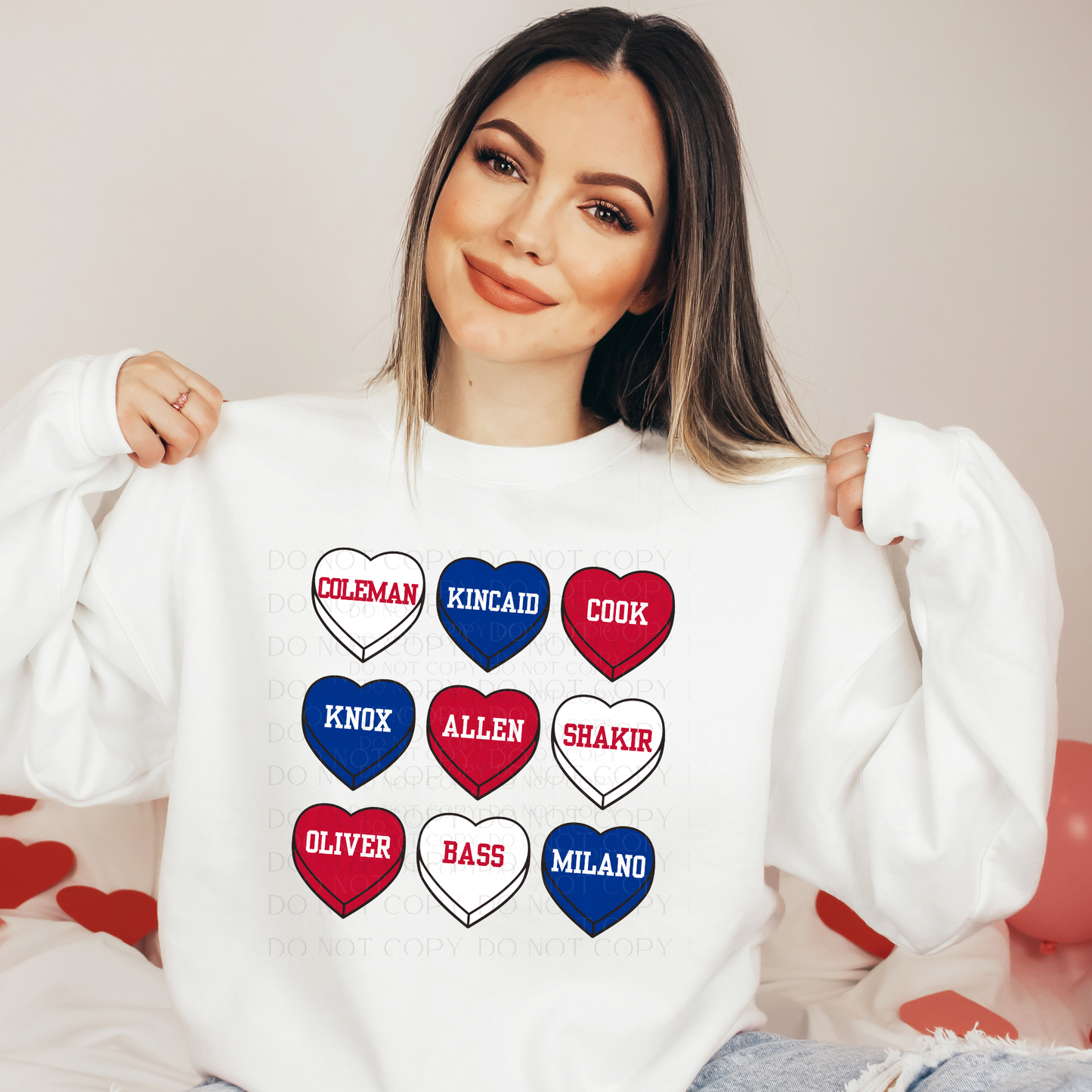 Buffalo Players Conversation Hearts Sweatshirt