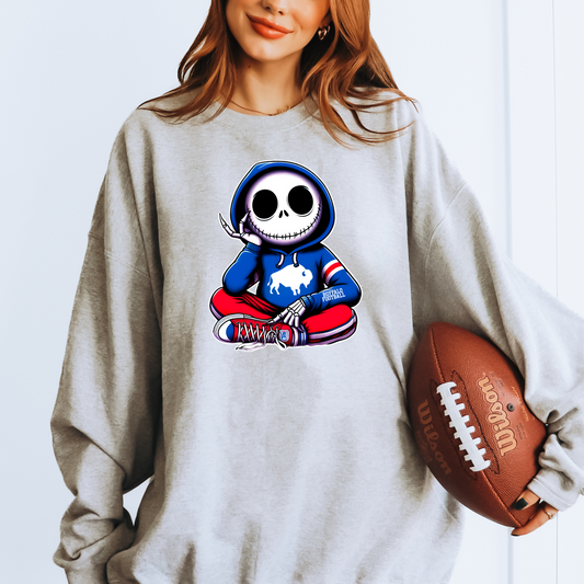 Skelly Buffalo Football Jack Criss Cross Applesauce T-shirt or Sweatshirt