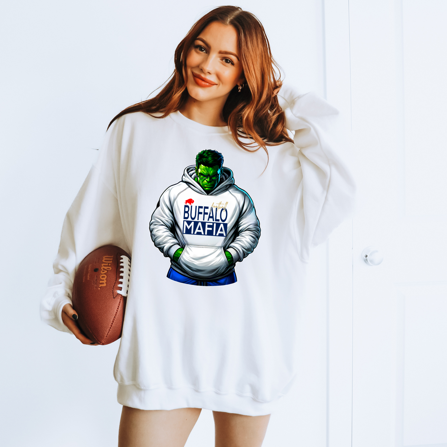 Hulk Buffalo Football Green T-shirt or Sweatshirt