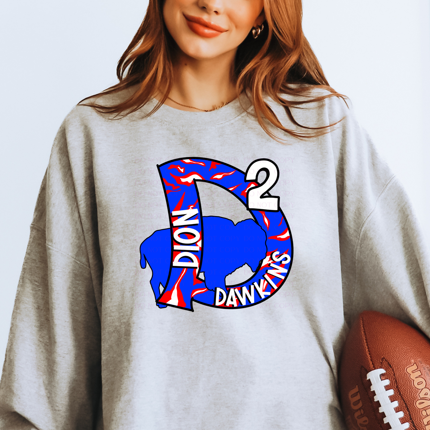 Dion Dawkins Initials Blue Players Football T-Shirt or Sweatshirt