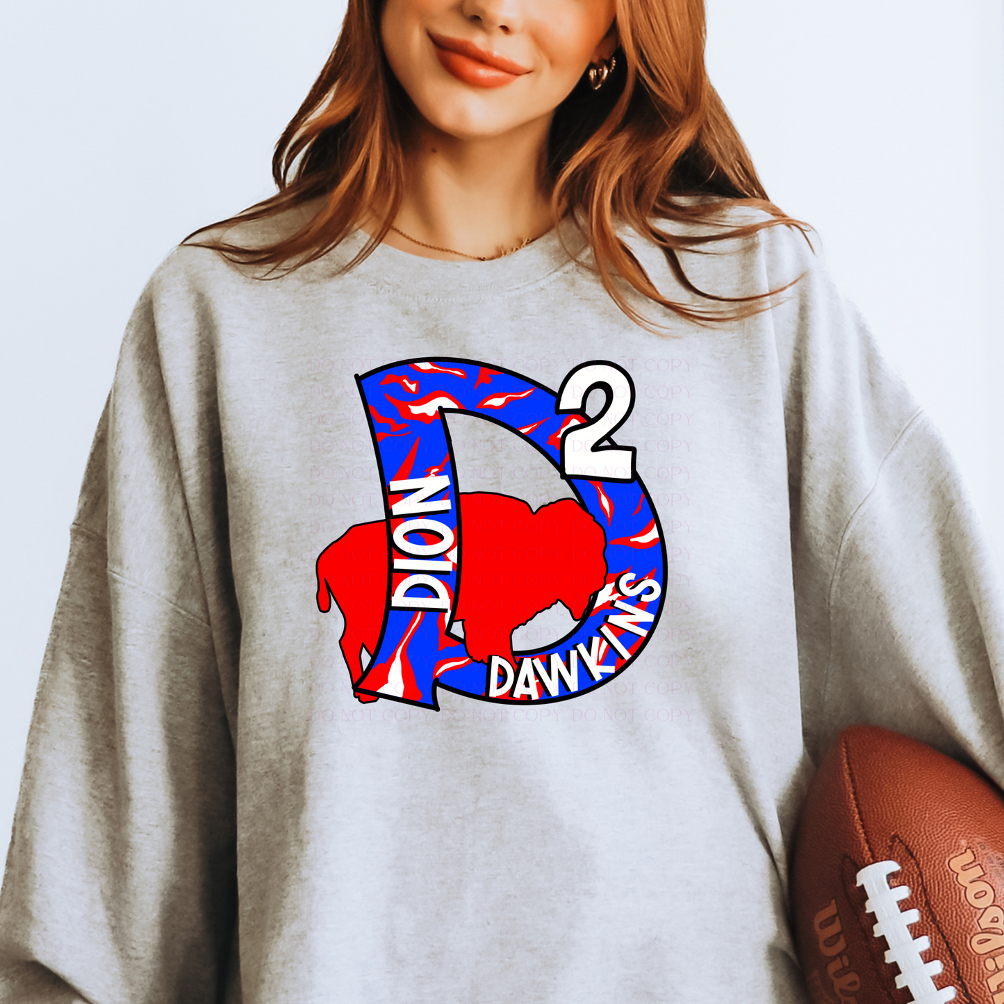 Dion Dawkins Initials Red Players Football T-Shirt or Sweatshirt