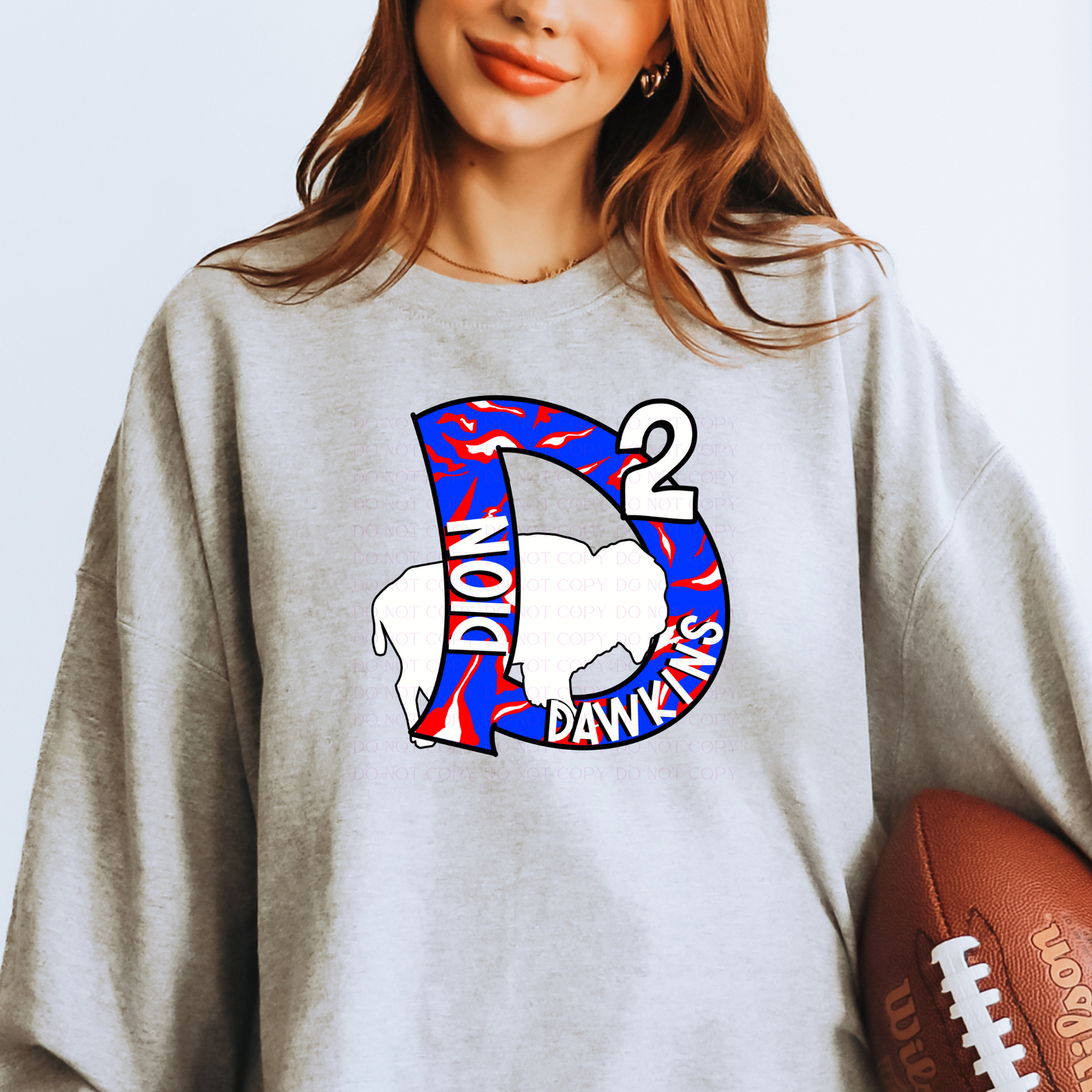 Dion Dawkins Initials White Players Football T-Shirt or Sweatshirt