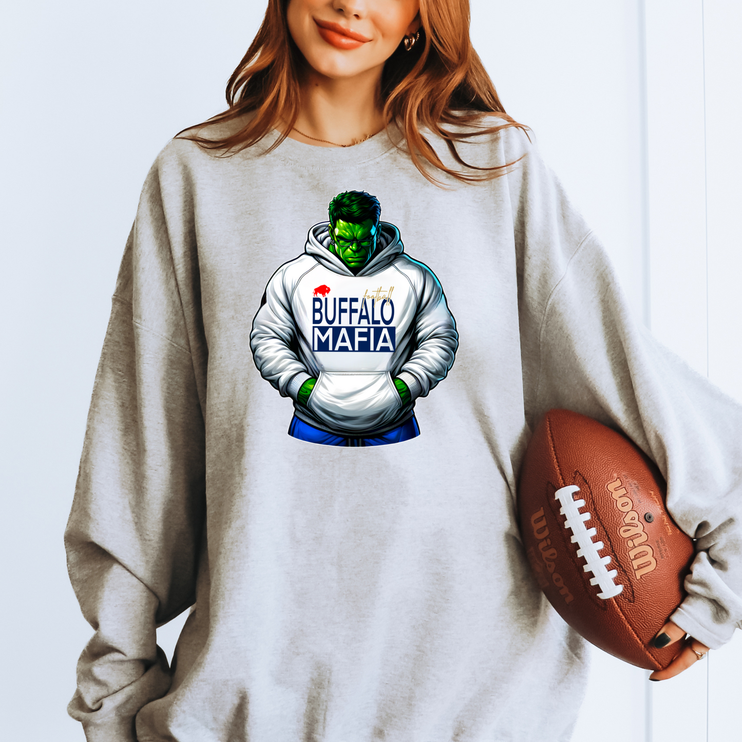 Hulk Buffalo Football Green T-shirt or Sweatshirt