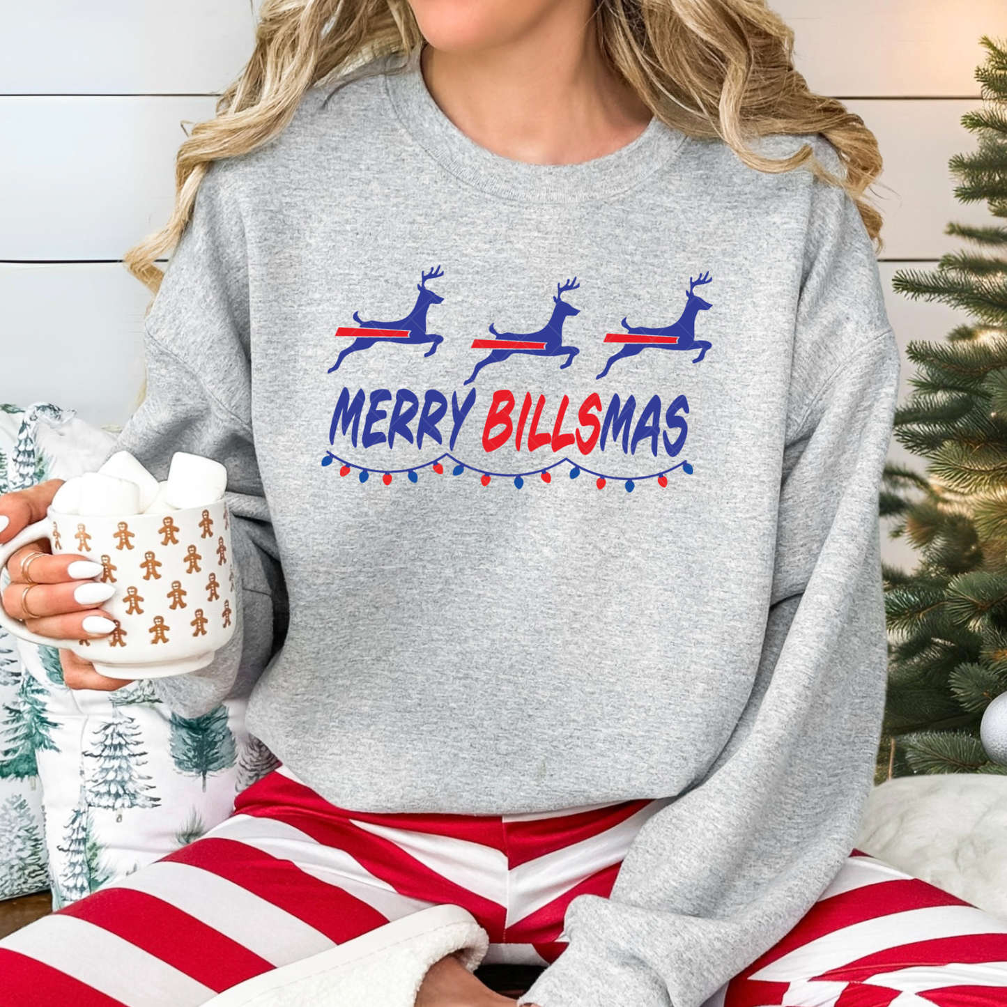 Merry Billsmas Buffalo Christmas T-Shirt or Sweatshirt