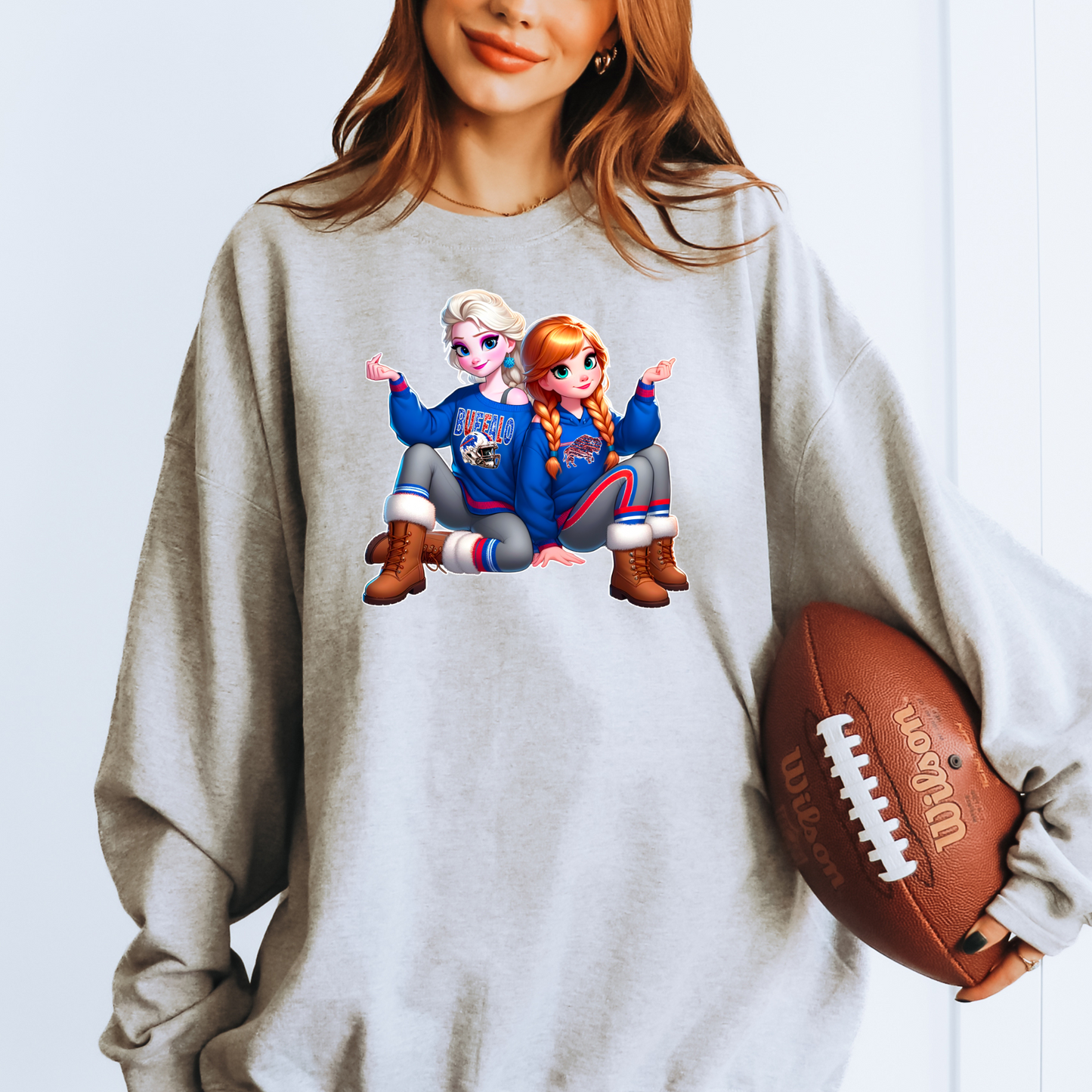 Sisters Buffalo Football Frozen T-shirt or Sweatshirt