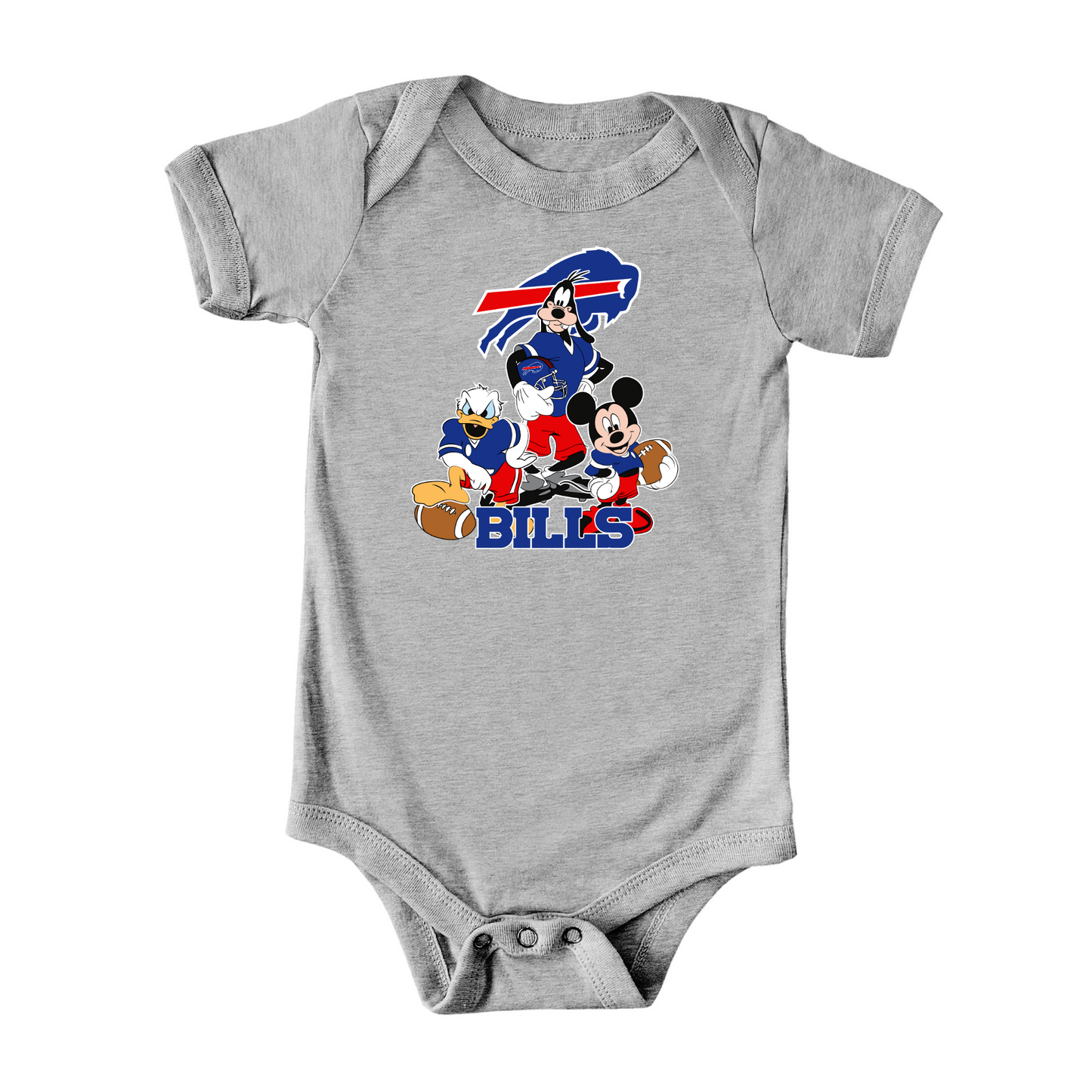 Bills Baby Mickey Buffalo Football Short Sleeve Bodysuit