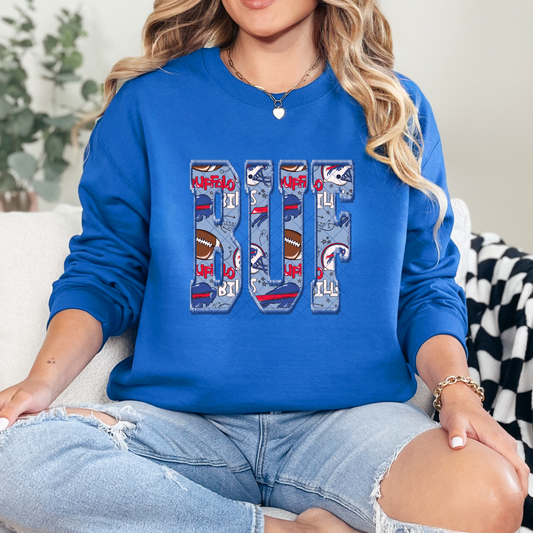 BUF Football T-Shirt, Sweatshirt, or Hoodie