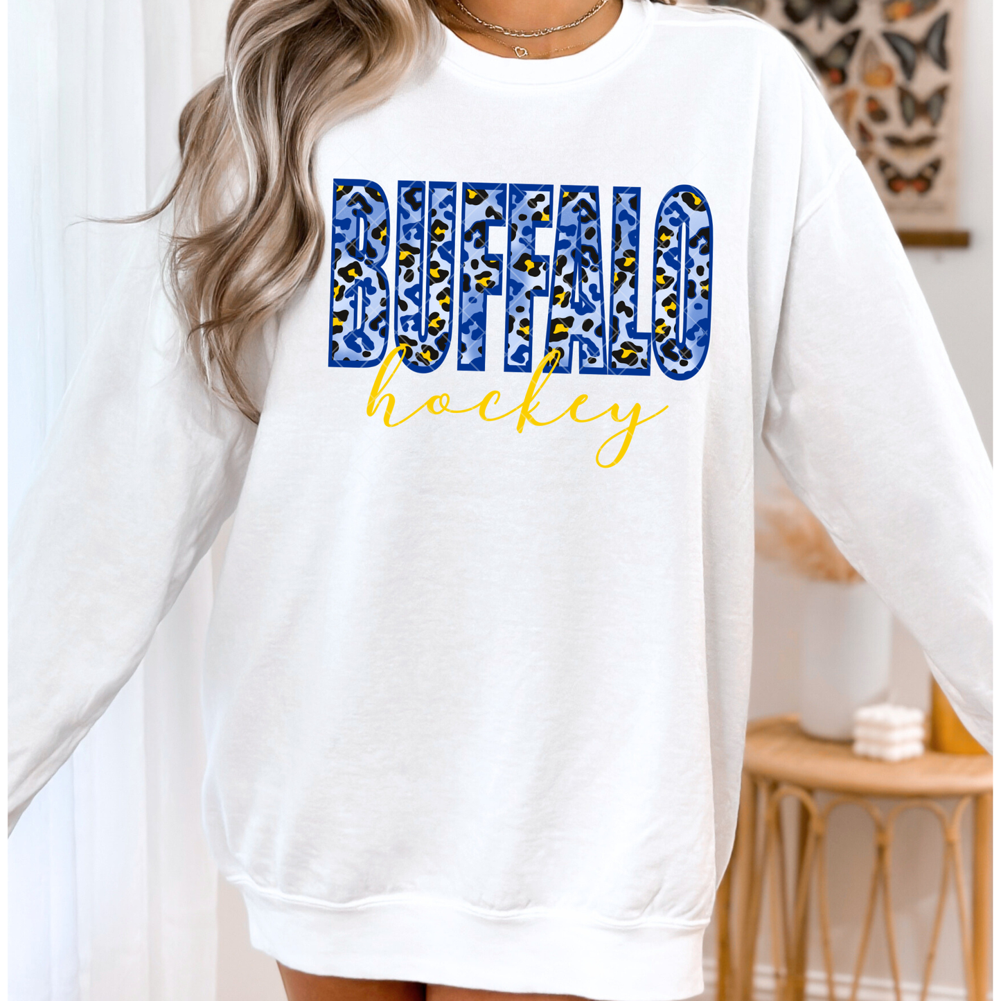 Buffalo Hockey Animal Print T-Shirt or Sweatshirt