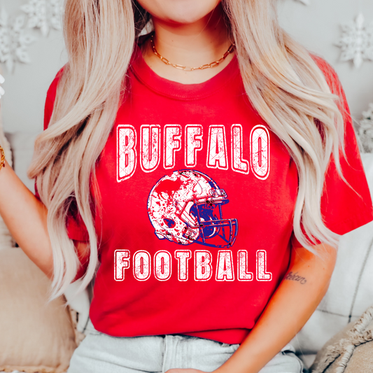 Distressed Buffalo Football T-Shirt or Sweatshirt
