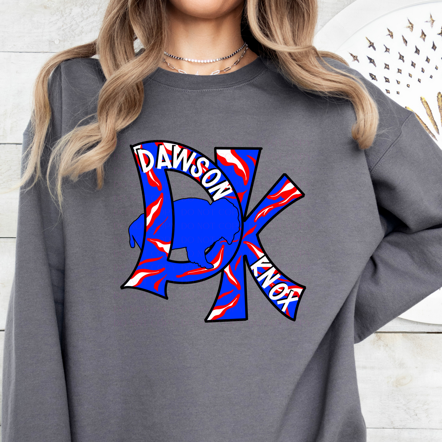 Dawson Knox Initials Blue Players Football T-Shirt or Sweatshirt