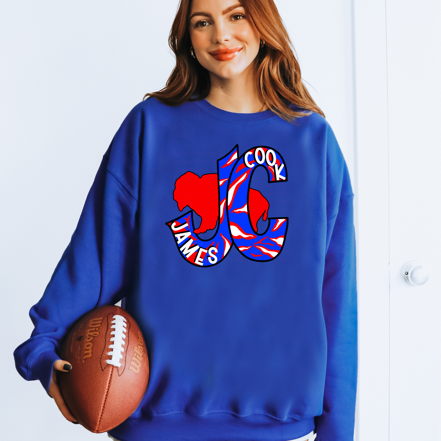 James Cook Initials Red Players Football T-Shirt or Sweatshirt