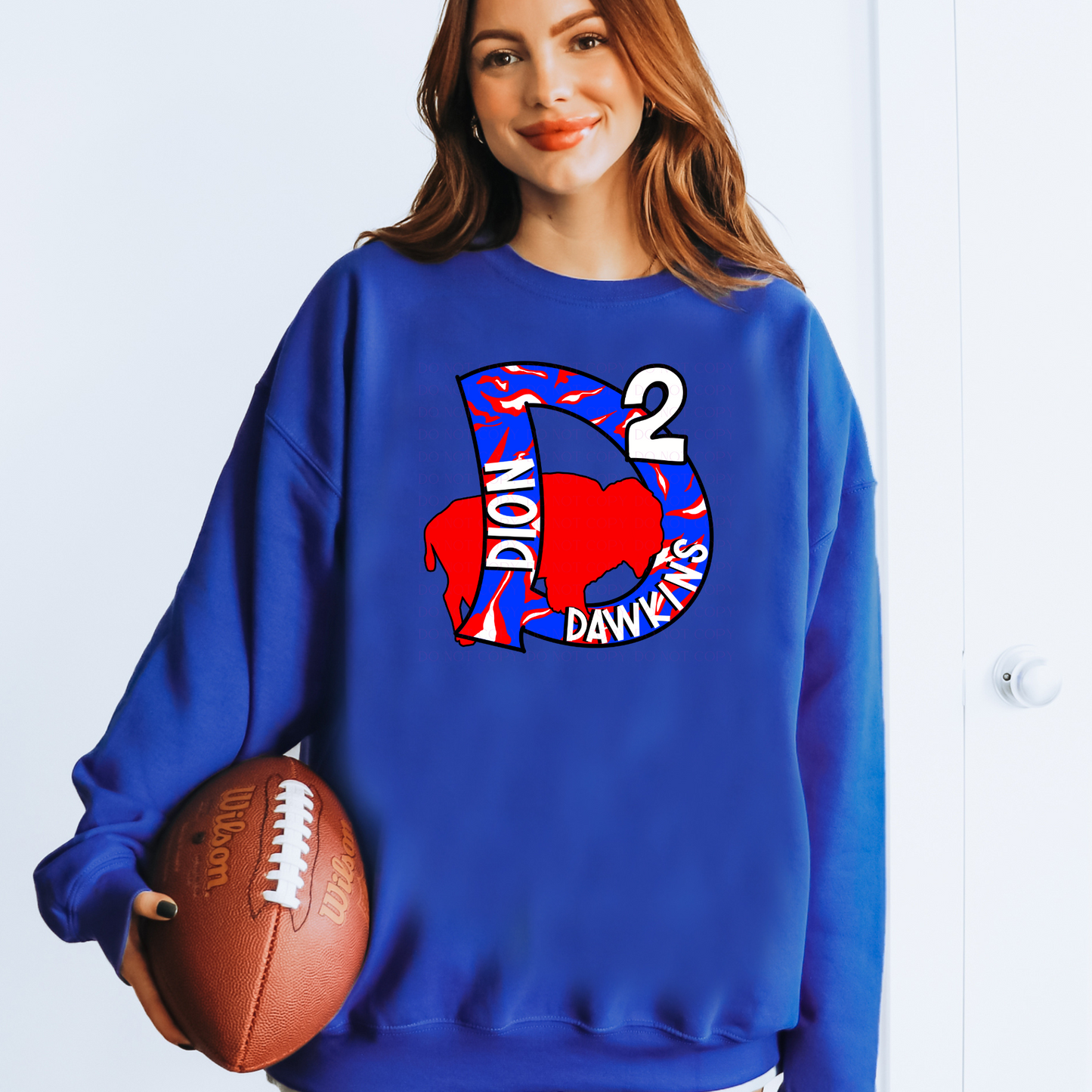 Dion Dawkins Initials Red Players Football T-Shirt or Sweatshirt