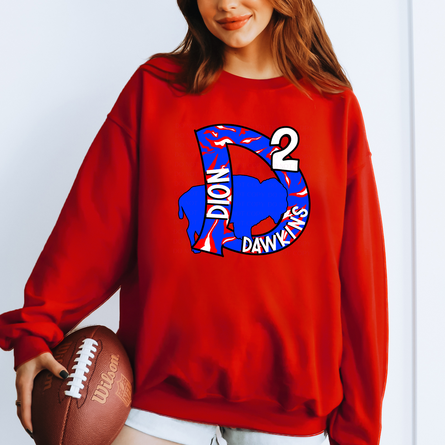 Dion Dawkins Initials Blue Players Football T-Shirt or Sweatshirt